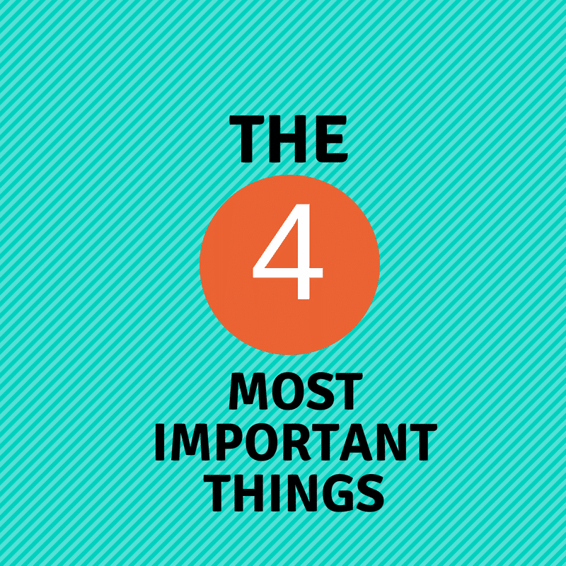 THE FOUR MOST IMPORTANT THINGS YOU CAN DO TO HAVE A SUCCESSFUL SCHOOL YEAR